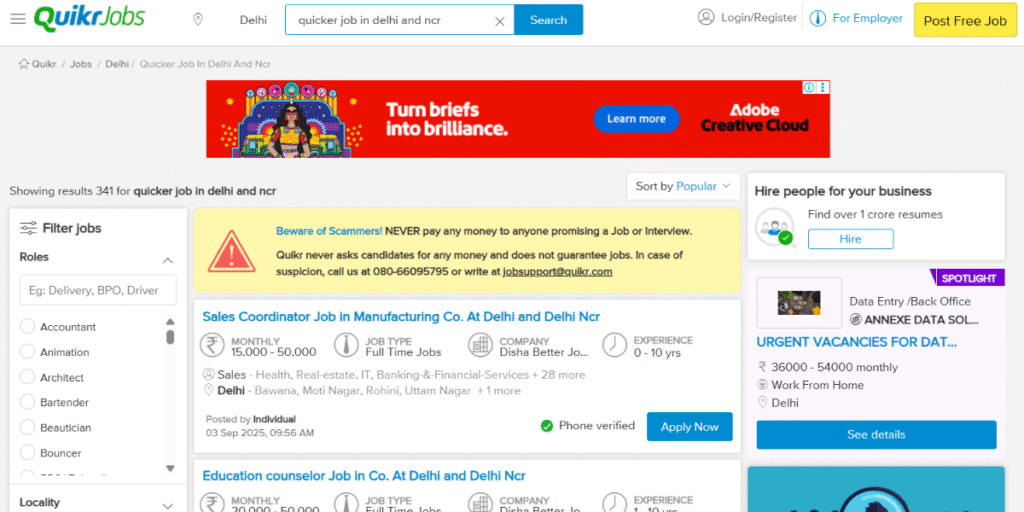 Free Job Posting Sites in India