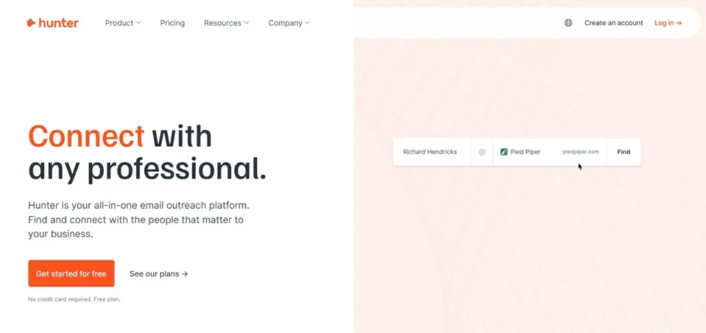 Hunter.io - Email Lookup Tools