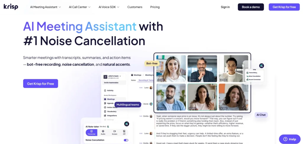 Customer Support Tool - Krisp