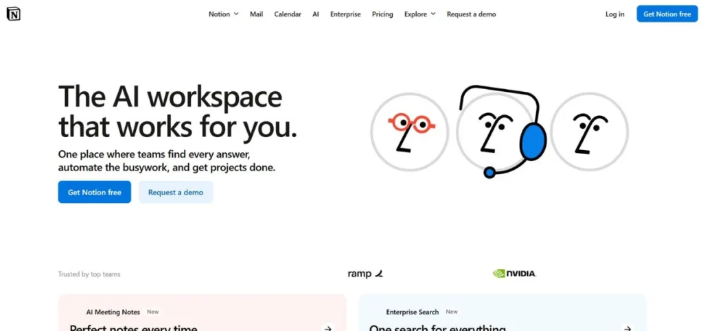 Notion - Asana Aternatives