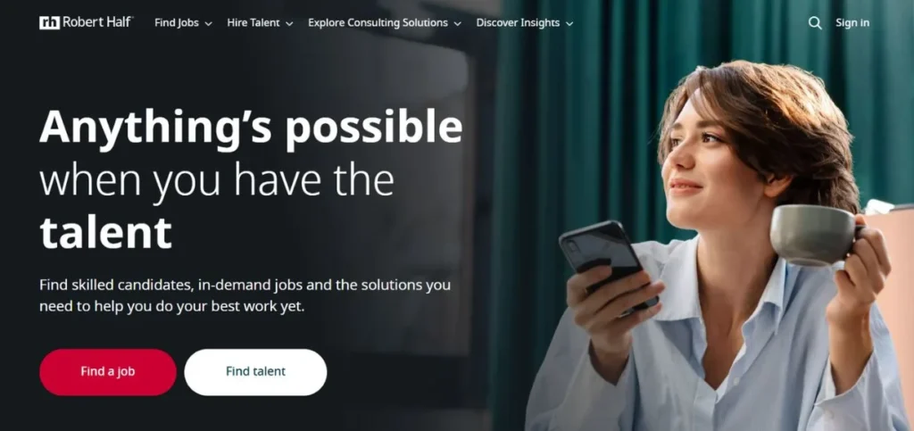 Robert Half - Staffing Agencies for Remote Jobs