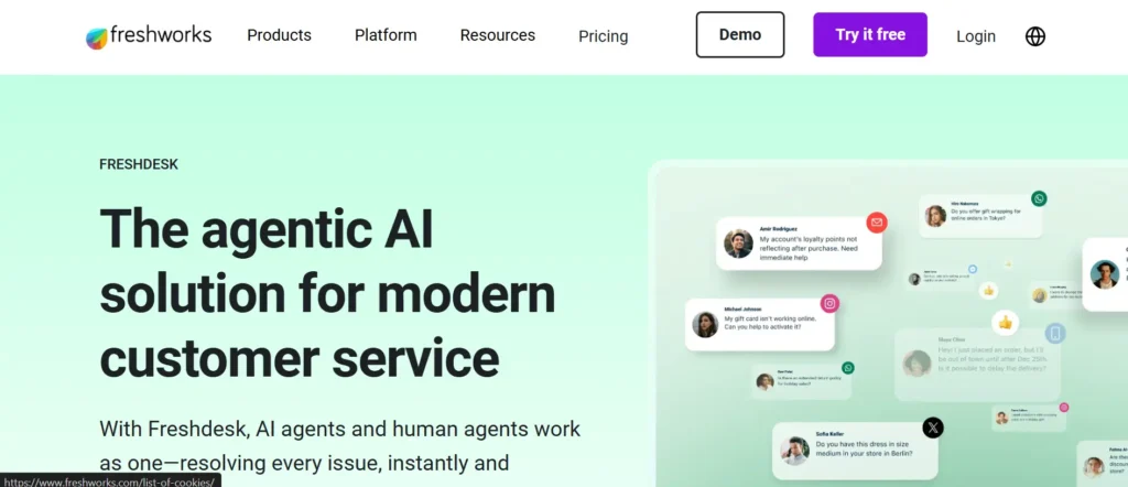 Best Social Media Customer Service Tools: Freshdesk