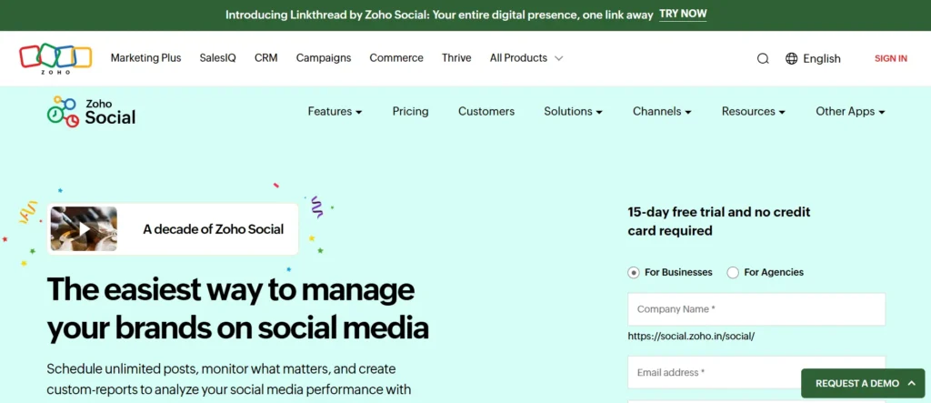 Best Social Media Customer Service Tools: Zoho