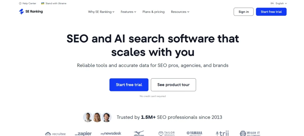 Ahref Alternative - SE Ranking