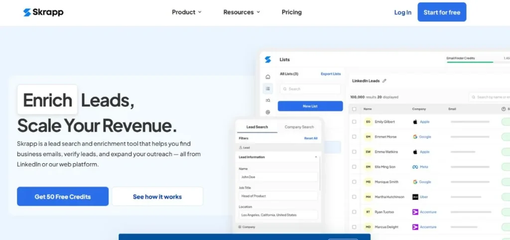 Skrapp.io - Email Lookup Tools