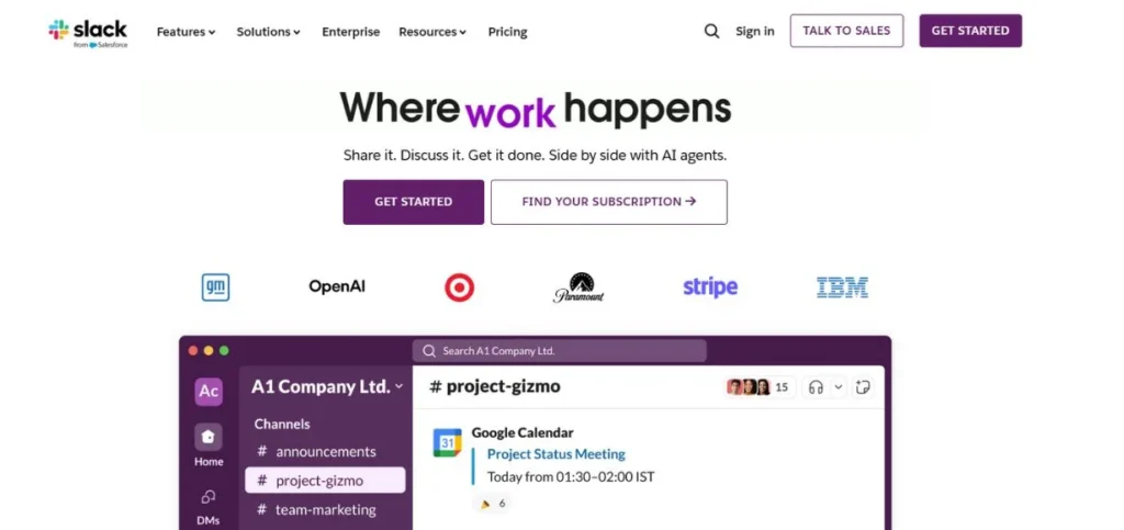 Slack - Employee Management Tools