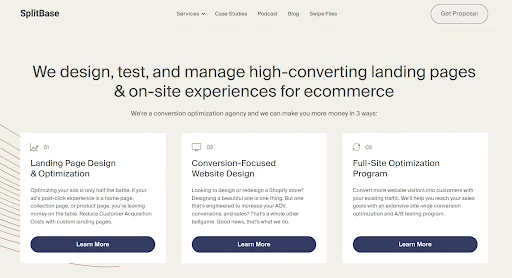 CRO Agency - SplitBase CRO for DTC Growth Brands