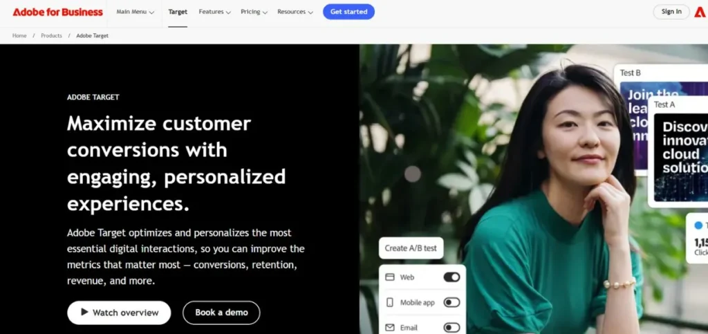 Adobe Target - A/B Testing Tools