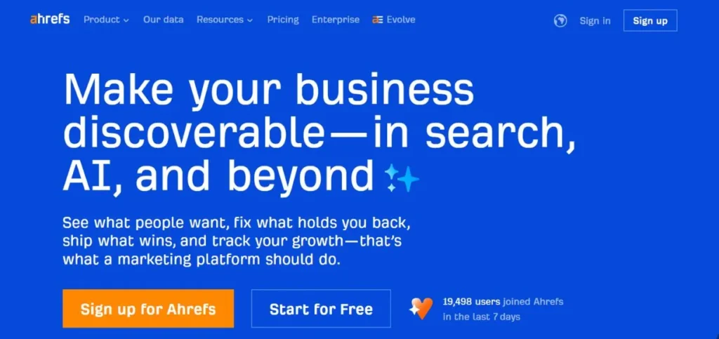 Ahrefs - SE Ranking Alternatives