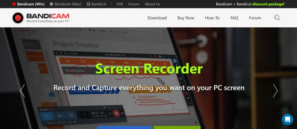 Bandicam - Clipping Software