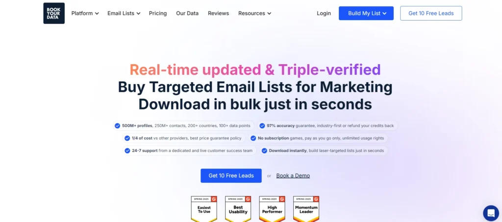 B2B Lead Finder Tool - Bookyourdata