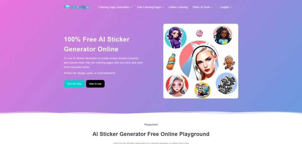 Colorify AI Sticker Generator-AI Sticker Generators