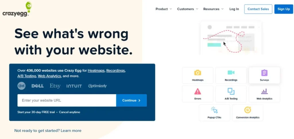 Crazy Egg - A/B Testing Tools