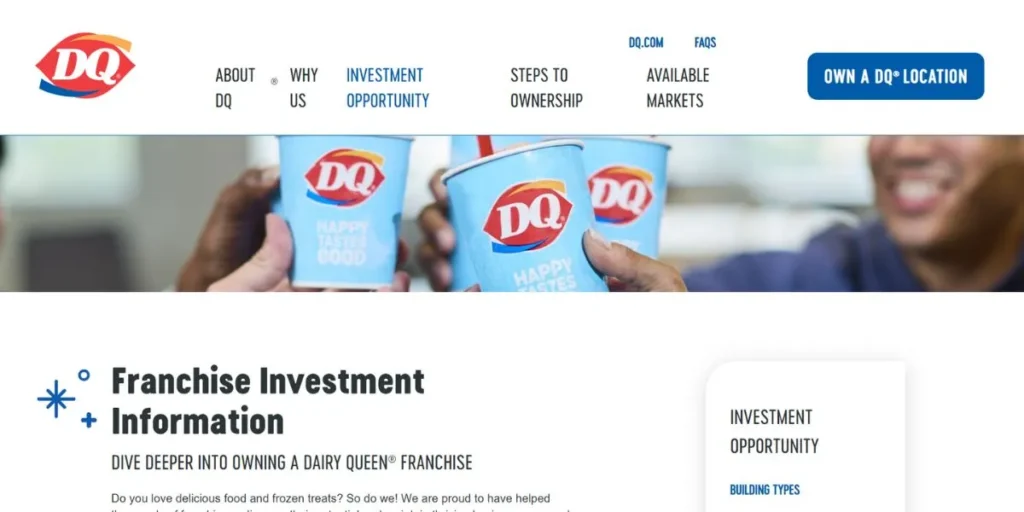 Dairy Queen Franchise Cost