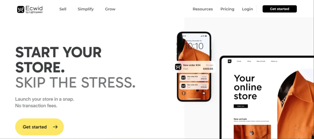 Ecwid - Shopify Alternatives