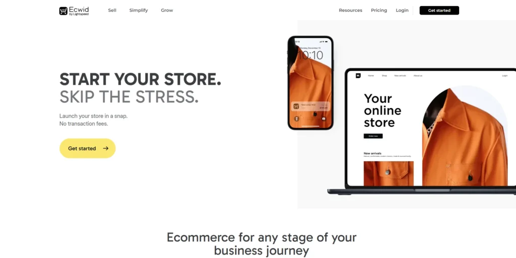 BigCommerce Alternative - Ecwid by Lightspeed