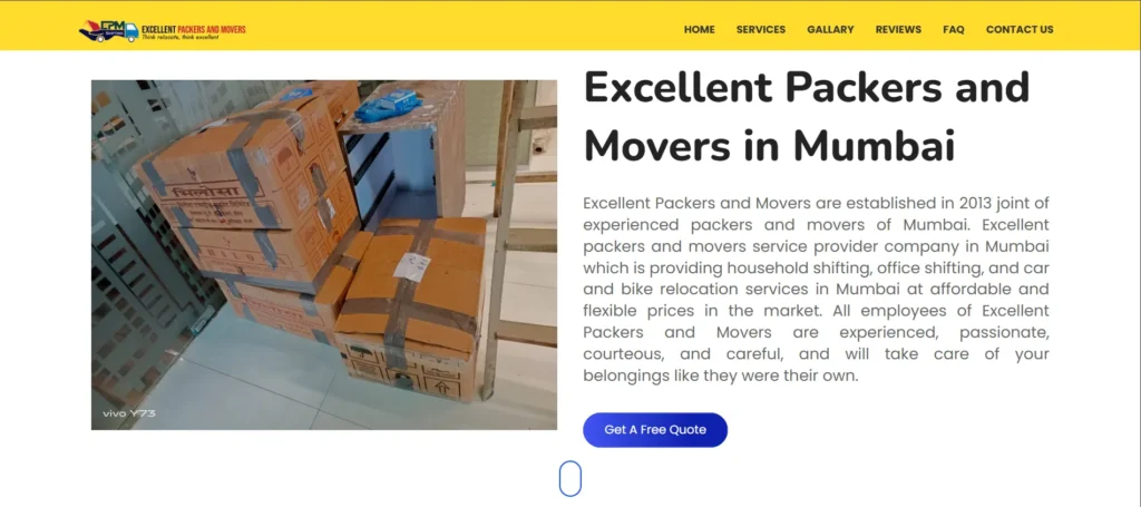 Excellent Packers and Movers - Packers and Movers in Mumbai