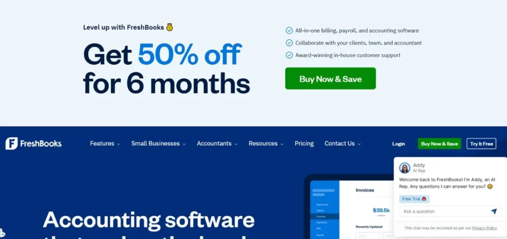 FreshBooks - Financial Management Tools