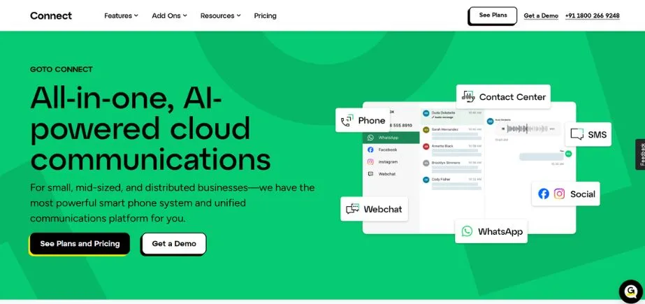 GoTo Connect - Best Office Phone Systems for Small Business