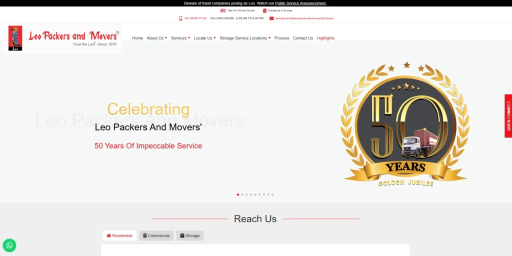 Leo Packers and Movers (Indore Branch)-Packers and Movers in Indore 
