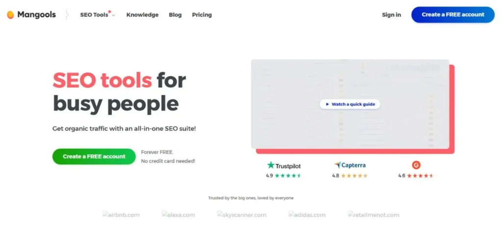 Mangools - SE Ranking Alternatives