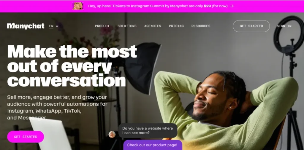 ManyChat - Chatbot Builders for Marketers