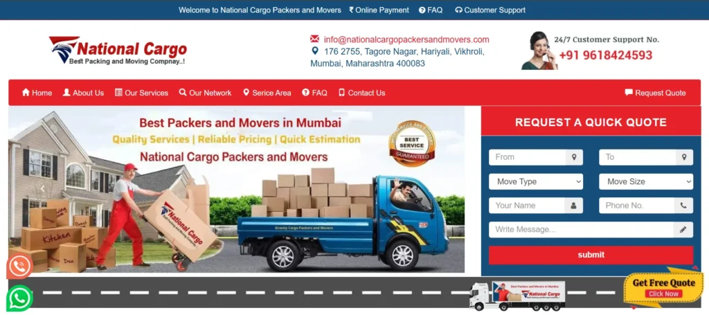 National Cargo Packers and Movers - Packers and Movers in Mumbai