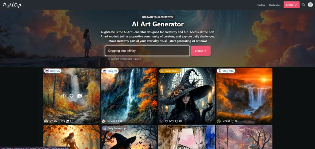 NightCafe AI Sticker Generator-AI Sticker Generators