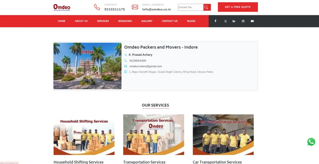 Omdeo Packers & Movers (Indore)-Packers and Movers in Indore 