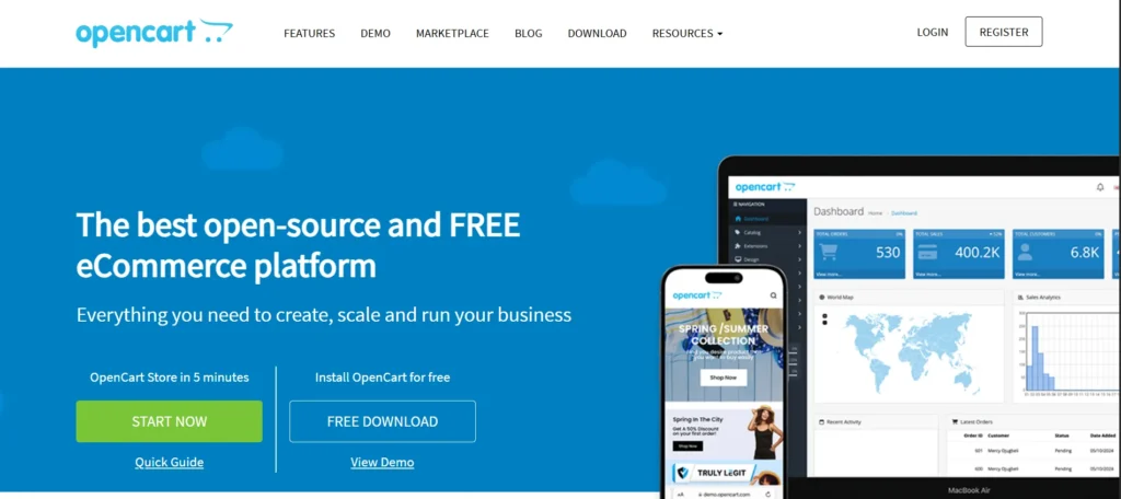 OpenCart - Shopify Alternatives