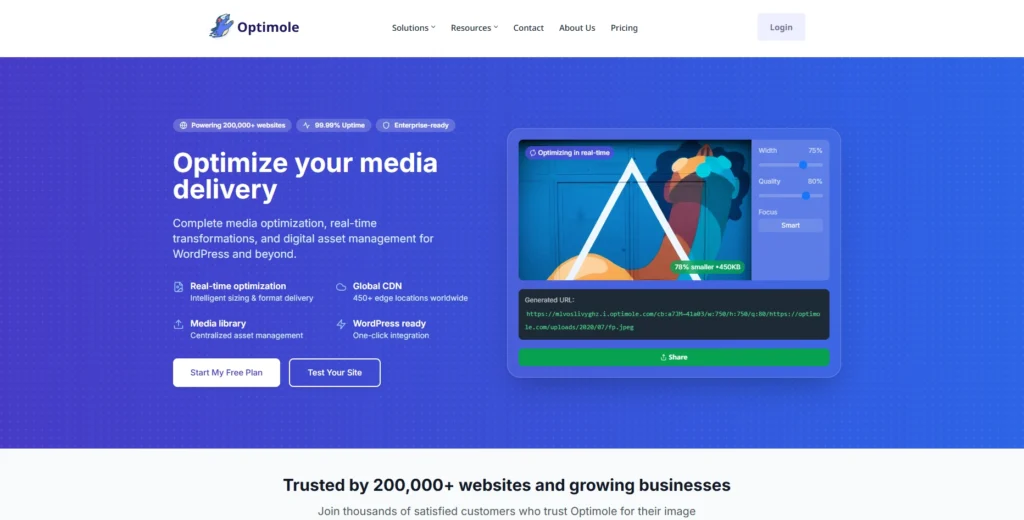 Optimole-Image Optimization Plugins for WordPress