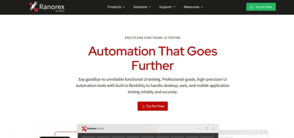 Ranorex Studio - Automation Testing Tools
