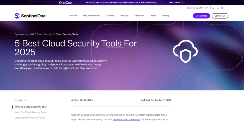 SentinelOne Singularity Cloud Security-Cloud Security Tools