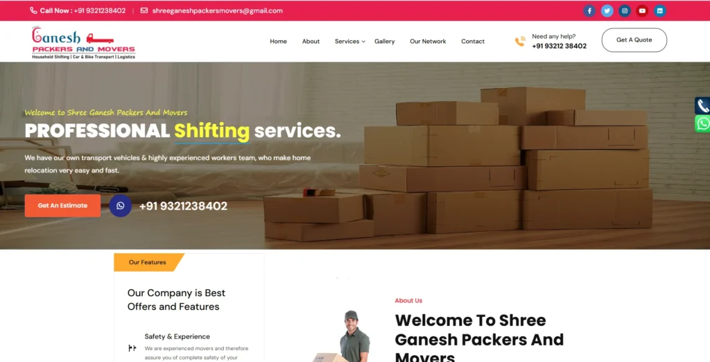 Shree Ganesh Packers & Movers (Indore)-Packers and Movers in Indore 