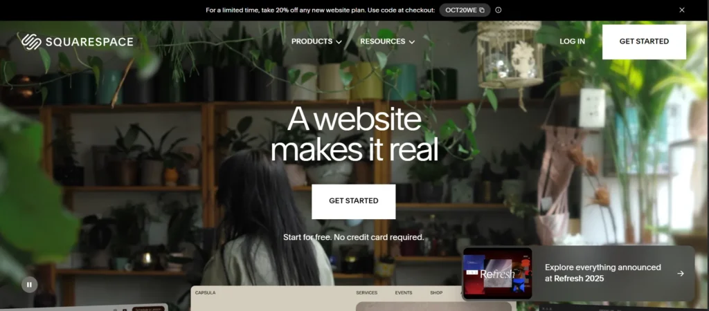 Squarespace Commerce - Shopify Alternatives