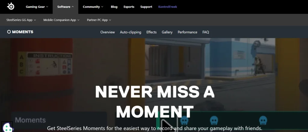 SteelSeries Moments - Clipping Software