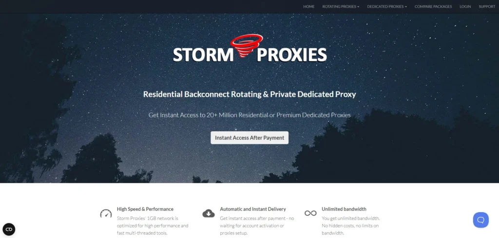 Storm Proxies-Proxy For Facebook