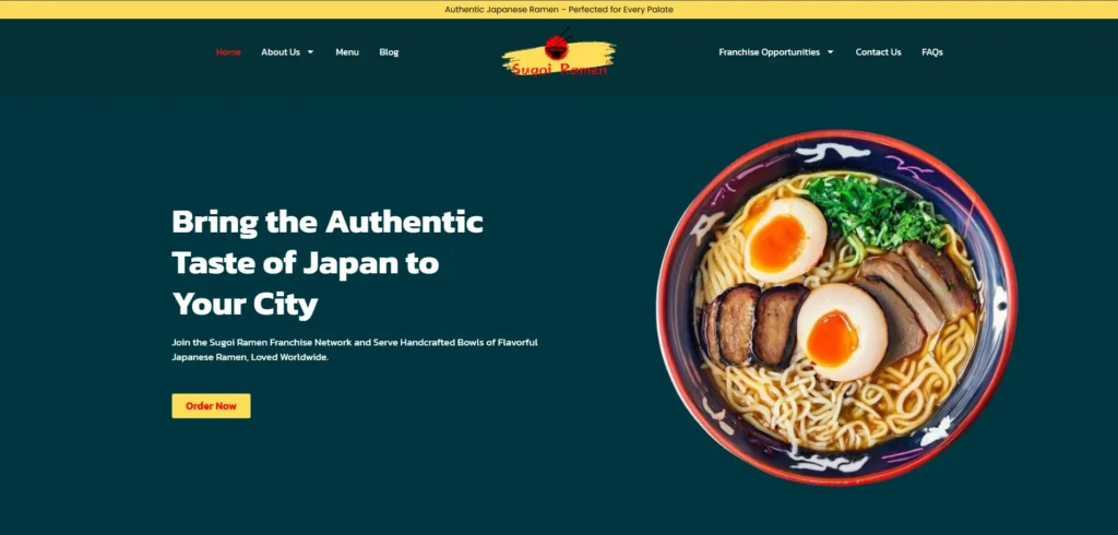 Sugoi Ramen-FOCO Franchise in India
