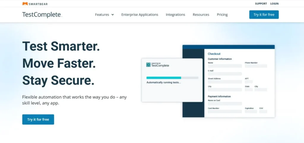 TestComplete - Automation Testing Tools