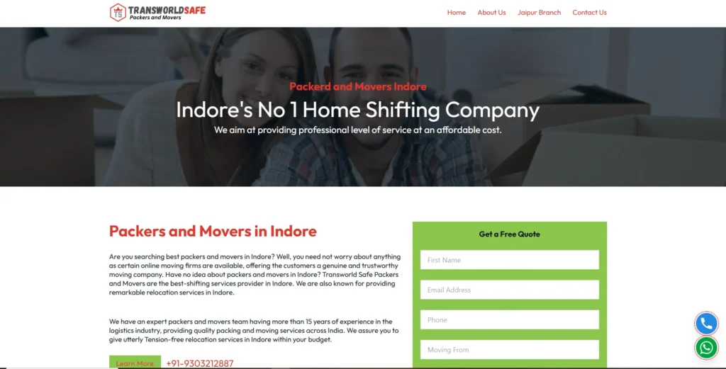 Transworld Packers and Movers (Indore)-Packers and Movers in Indore 