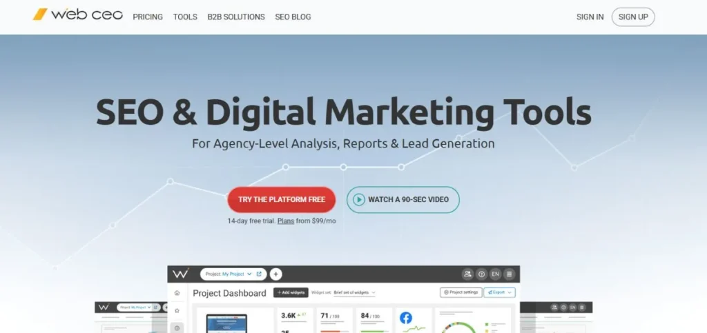 WebCEO - SE Ranking Alternatives