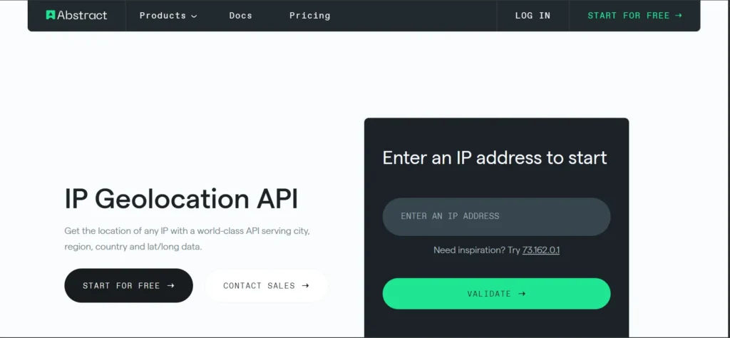 AbstractAPI - IP Address Lookup Tool