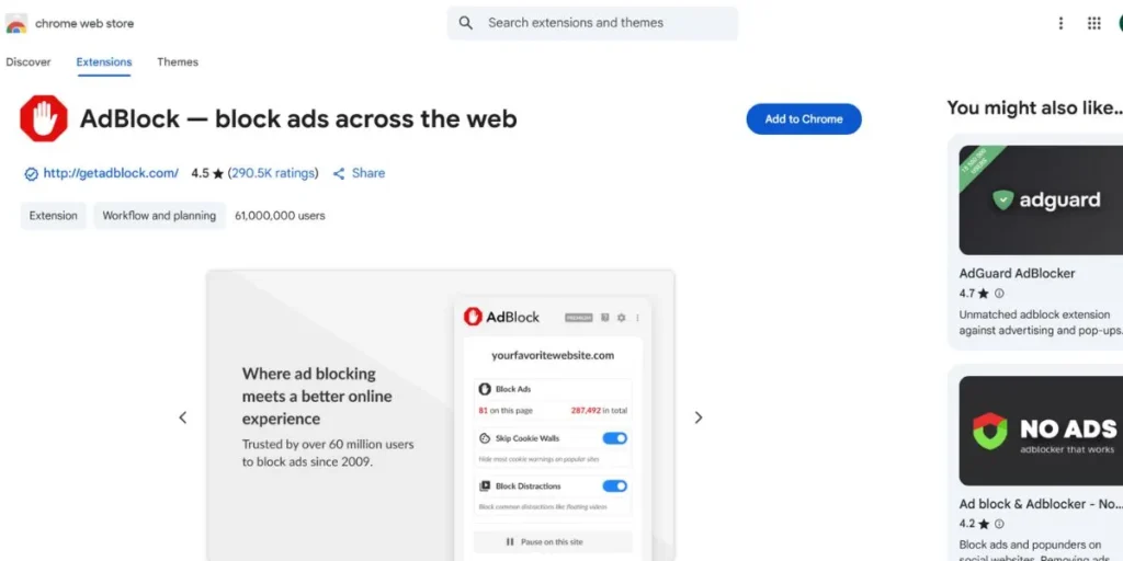 Best Adblocker Extensions for Chrome