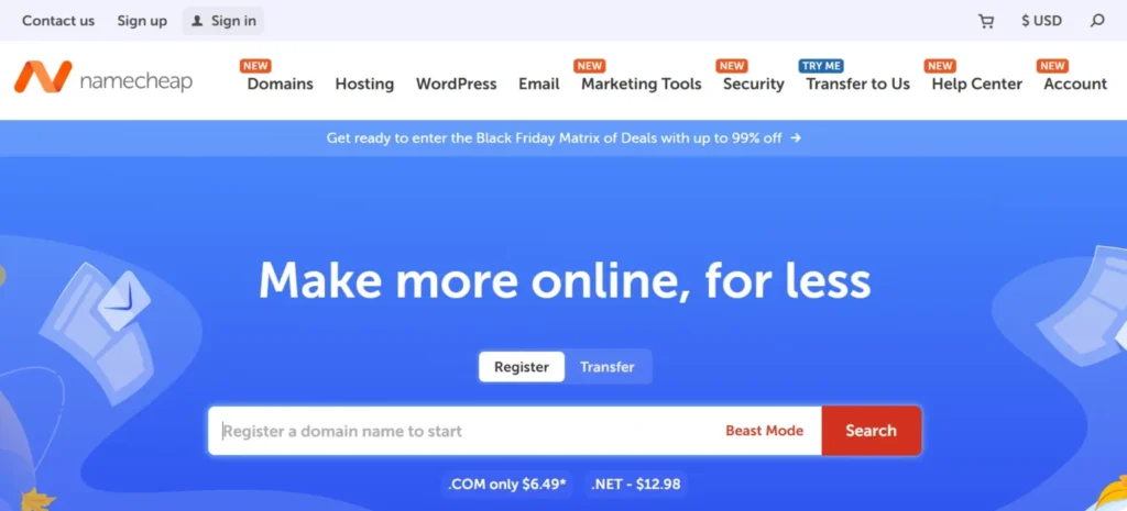 Cheap Hosting Provider - Namecheap