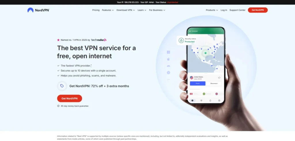 Proton VPN alternative - NordVPN