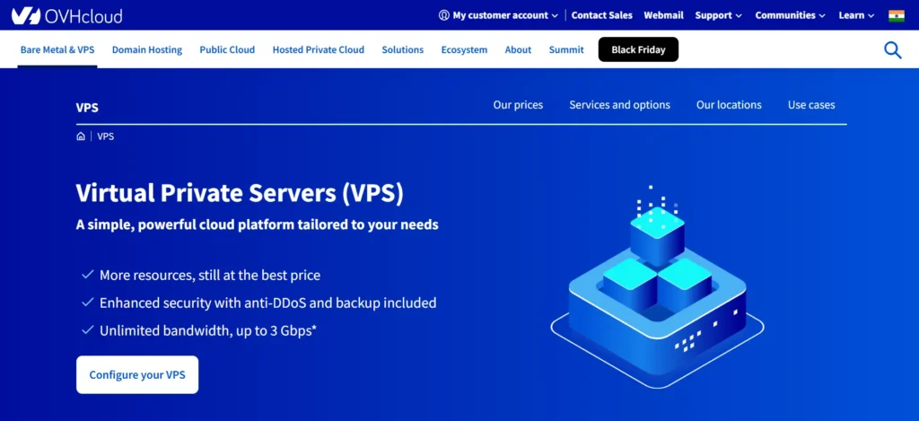 OVHcloud - VPS hosting provider