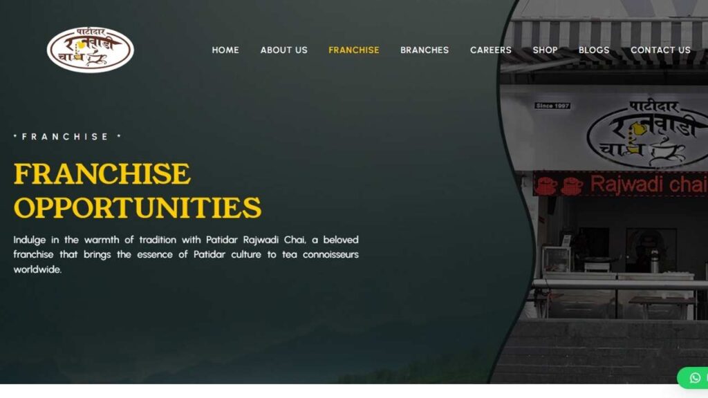 Patidar Rajwadi Chai Franchise