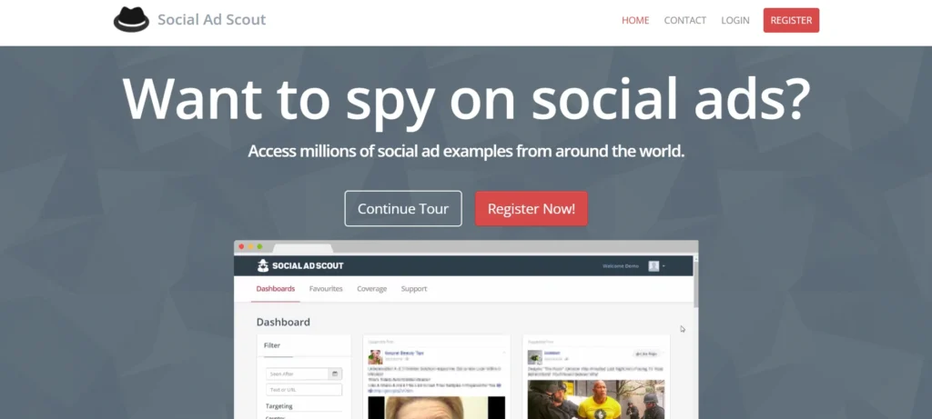 Facebook Ads Spy Tool - SocialAdScout