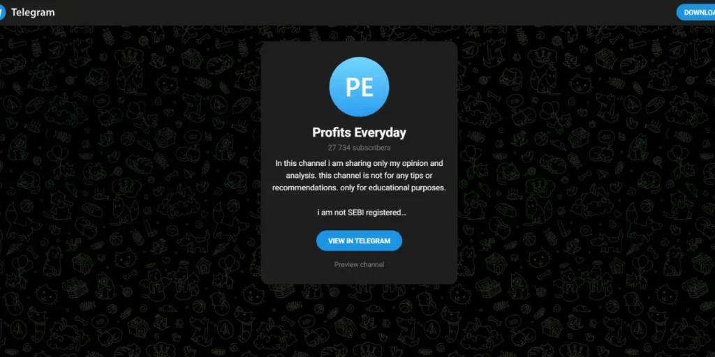 Telegram Channels for Stock Market - Everyday Profits Original