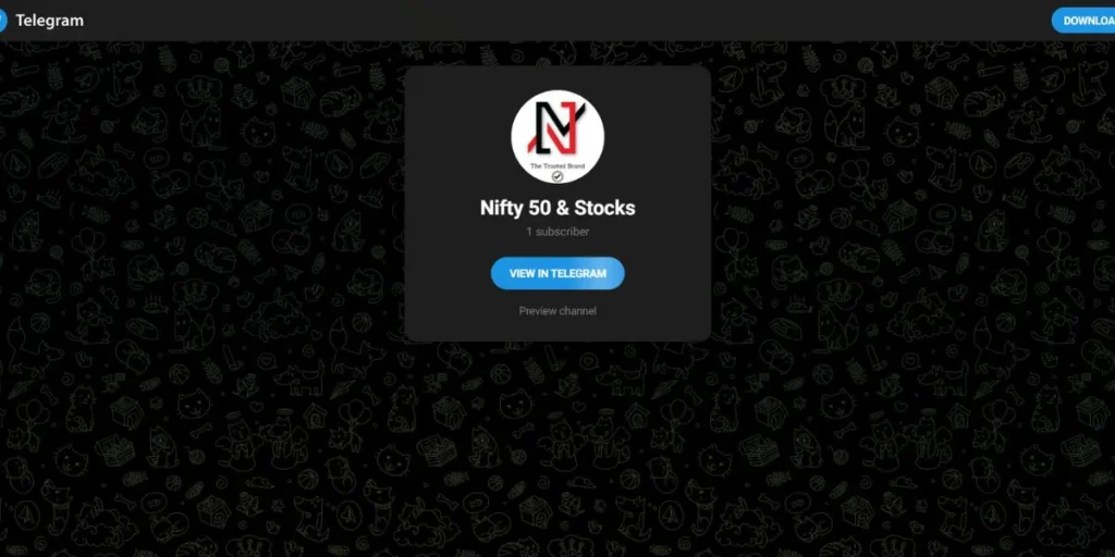 Telegram Channels for Stock Market - Nifty 50 & Stocks (Alternative)
